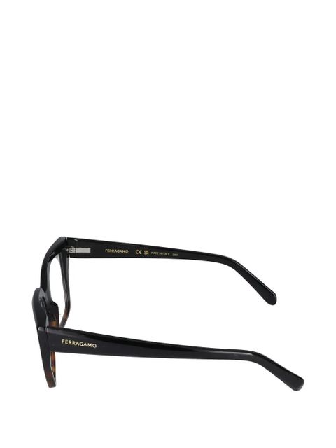Ferragamo cat-eye glasses - Black