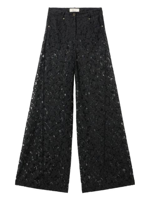 Blumarine rébrodé-lace trousers - Black - zdjęcie produktu nr 1