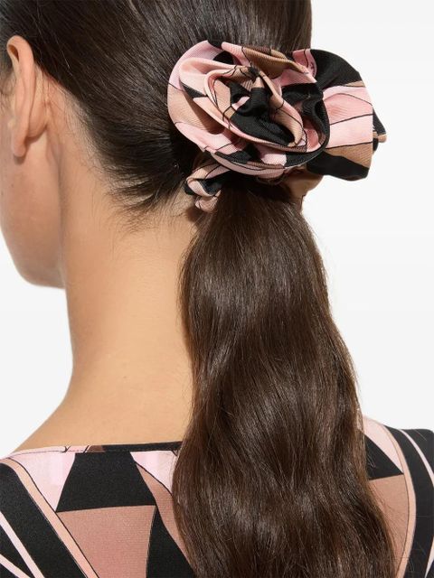 PUCCI silk hair tie with rose detail - Pink - zdjęcie produktu nr 2