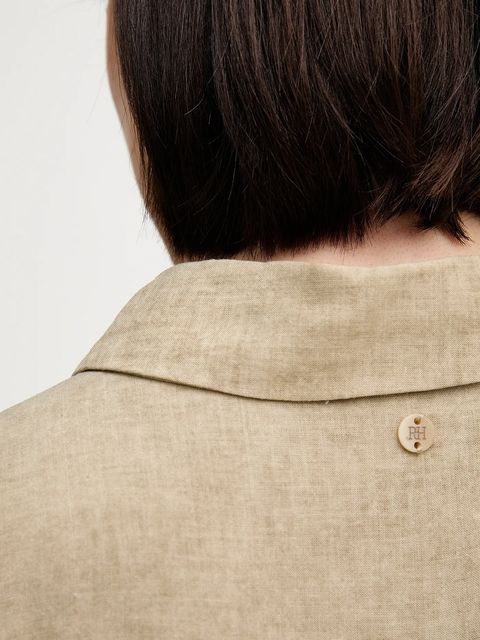 Pedro del Hierro sukienka z domieszką lnu