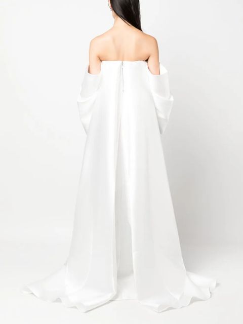 Solace London Kyla two-tone maxi dress - Black