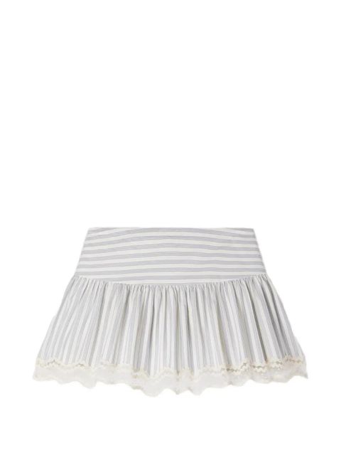 SANDRO striped cotton skort - Neutrals - zdjęcie produktu nr 1