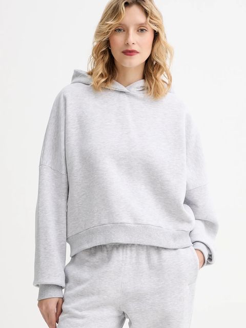 MUUV. bluza MUUV. x Answear damska kolor szary z kapturem melanżowa - zdjęcie produktu nr 1