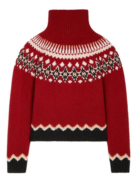 Alanui Sweet Winter turtleneck sweater - Red