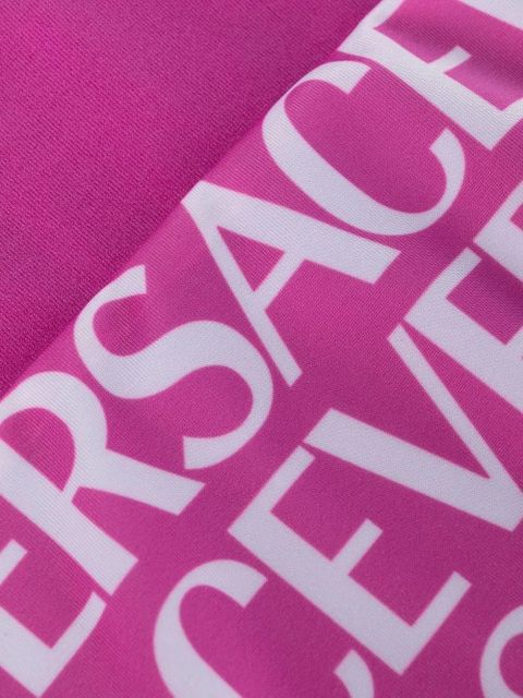 Versace logo-print tie-fastening bikini bottoms - Pink