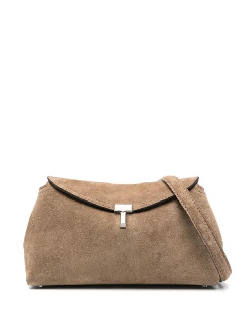 TOTEME T-Lock suede shoulder bag - Brown - zdjęcie produktu nr 1