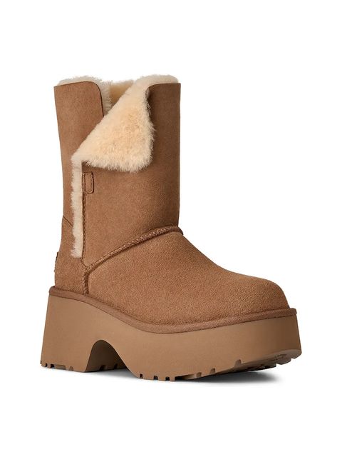 UGG śniegowce zamszowe Esmee Boot kolor brązowy 1171533.CHE