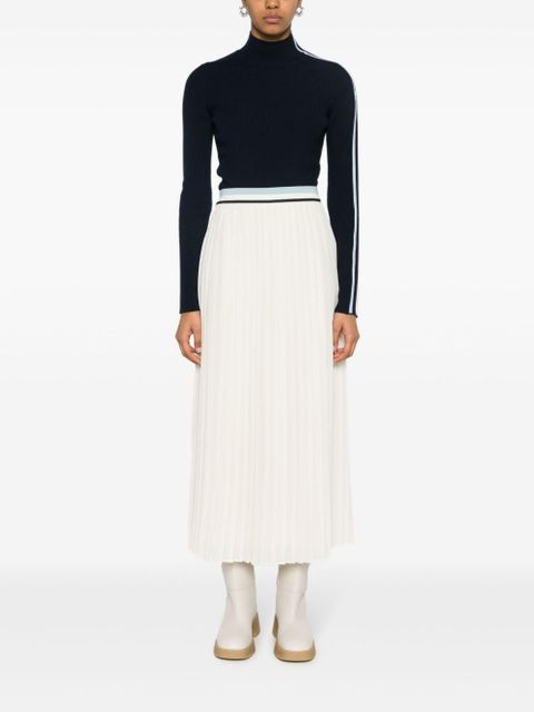 Moncler pleated midi skirt - Neutrals