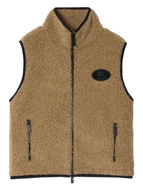 Burberry cropped fleece gilet - Neutrals - zdjęcie produktu nr 1
