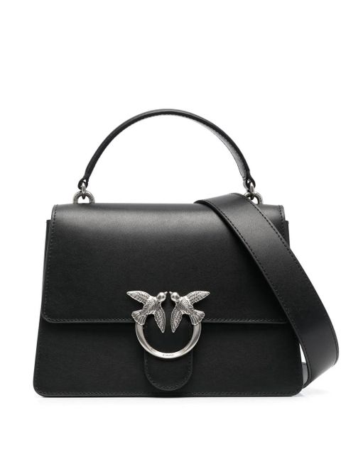 PINKO Love Birds leather tote bag - Black - zdjęcie produktu nr 1