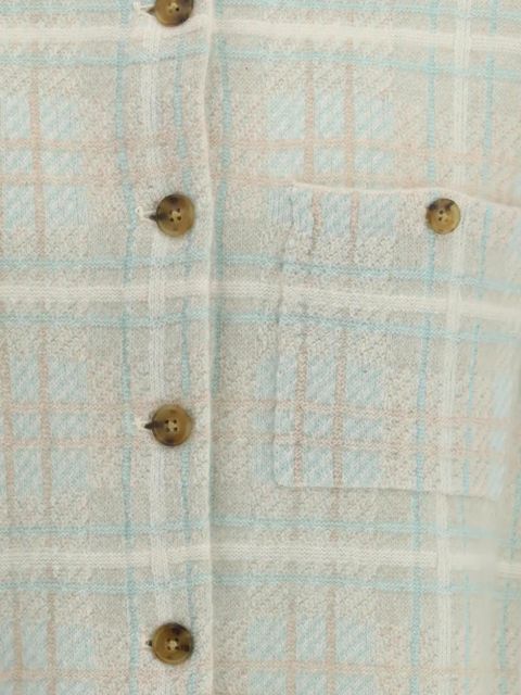Guest In Residence buttoned checked shirt - Neutrals