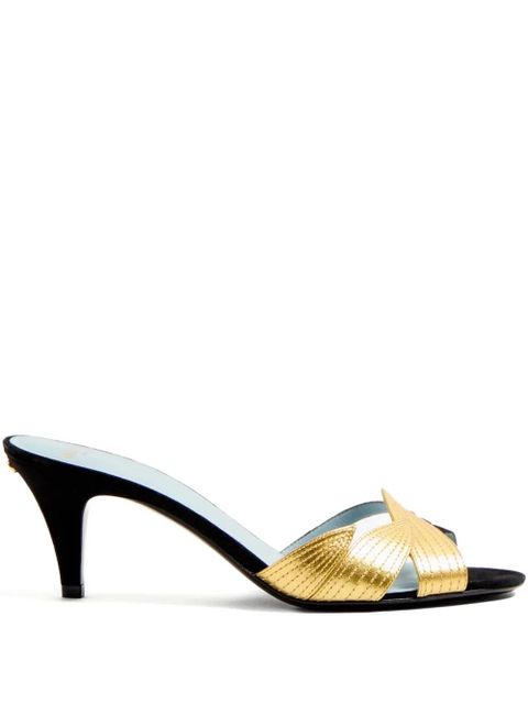 Valentino Garavani 65mm Foliefoliage sandals - Black - zdjęcie produktu nr 1