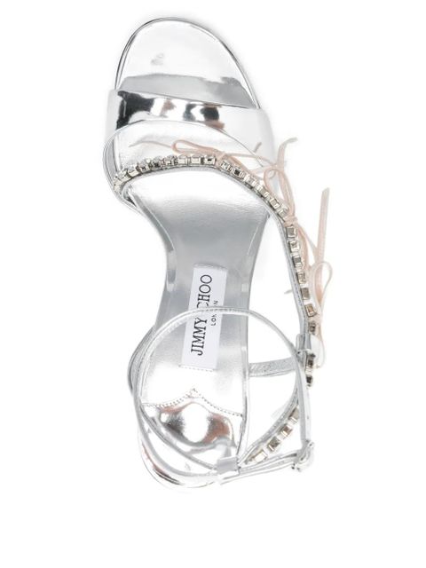 Jimmy Choo 100mm Lula sandals - Silver