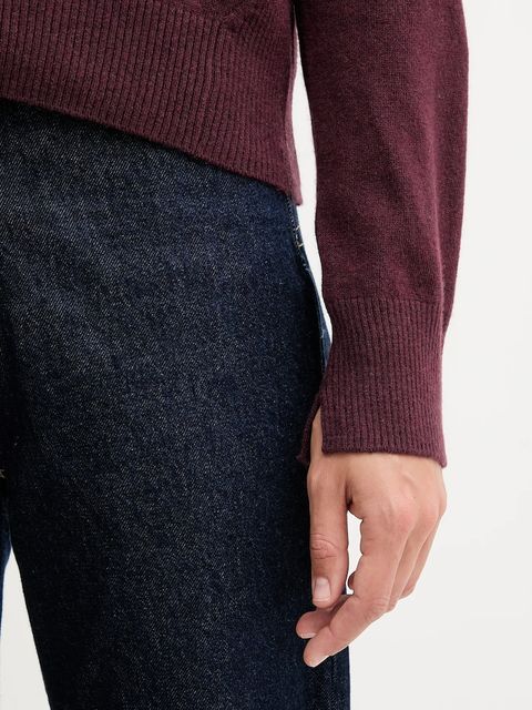 United Colors of Benetton kardigan z dodatkiem wełny damski kolor bordowy lekki 102HD6052