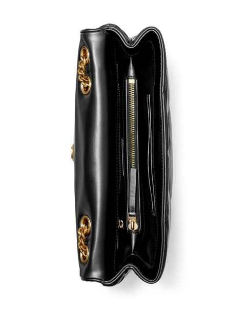 Tory Burch Kira diamond-quilted convertible shoulder bag - Black