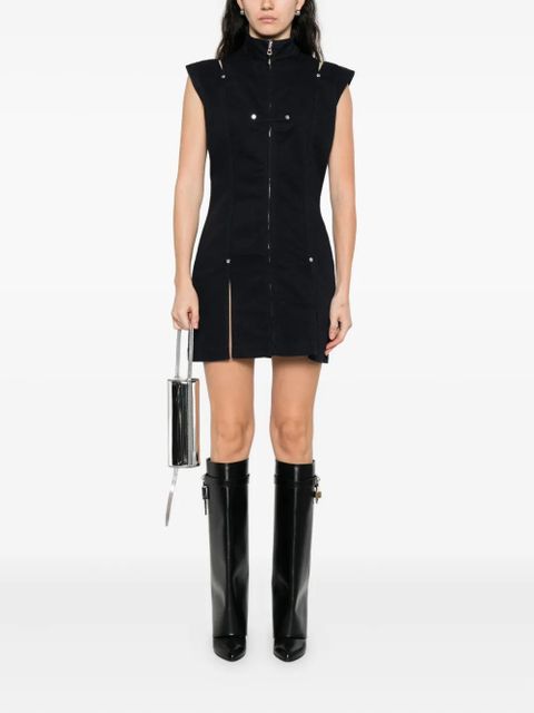 Jean Paul Gaultier zip-front sleeveless dress - Blue - zdjęcie produktu nr 2