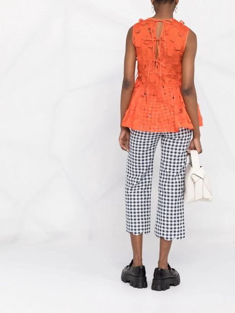 Cecilie Bahnsen Farzana floral top - Orange