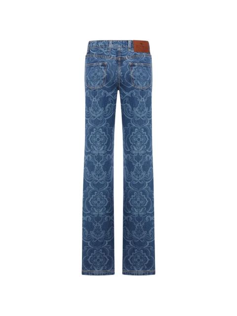 ETRO floral-print jeans - Blue - zdjęcie produktu nr 2