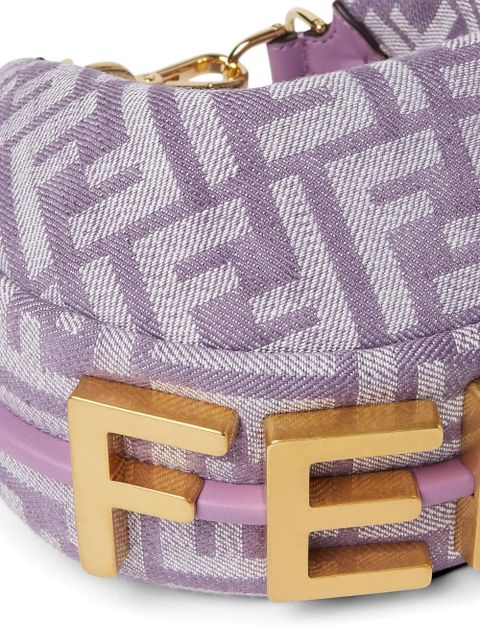 FENDI mini Fendigraphy shoulder bag - Purple - zdjęcie produktu nr 2