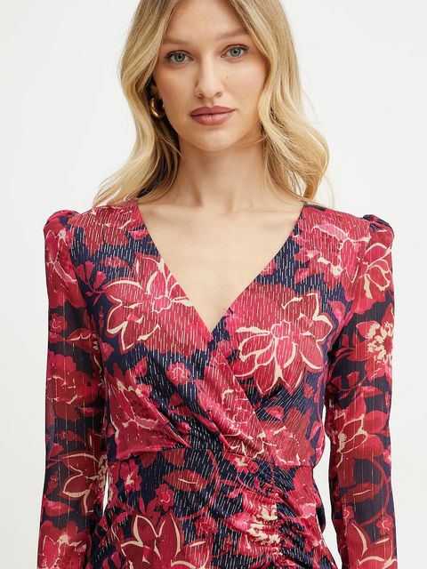 Morgan sukienka RPETAL kolor czerwony mini prosta RPETAL