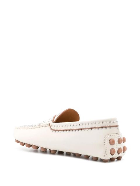 Tod's Gommino Macro studded loafers - White