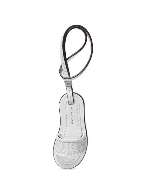 Michael Kors Slide logo-print bag charm - White - zdjęcie produktu nr 1