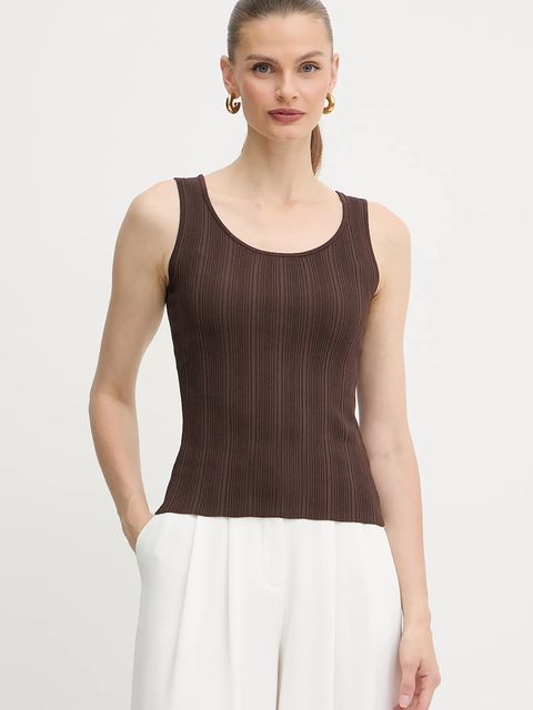 Marciano by Guess sweter i top KATHLEEN damski kolor brązowy lekki 5YGR00 5875Z