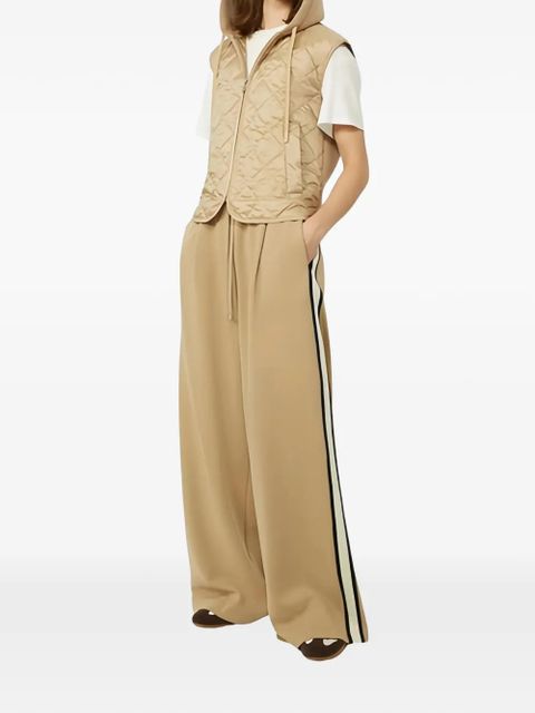 Weekend Max Mara side-stripe drawstring-waistband trousers - Brown - zdjęcie produktu nr 2