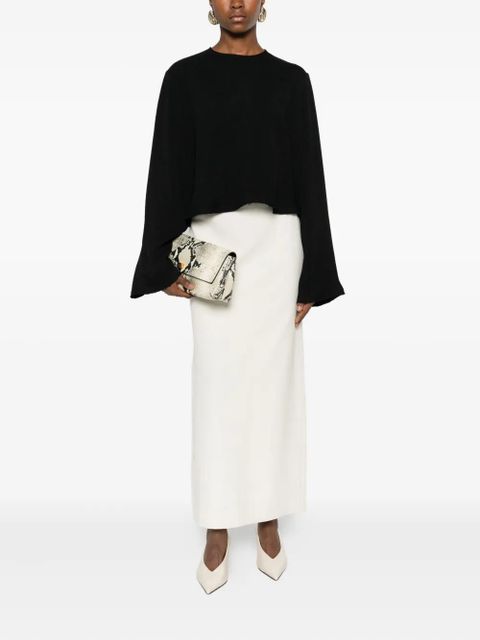 TOTEME raw-hem blouse - Black