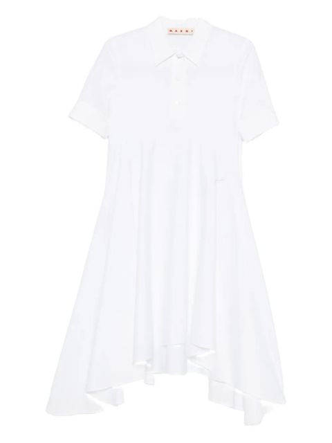 Marni asymmetric cotton dress - White - zdjęcie produktu nr 1