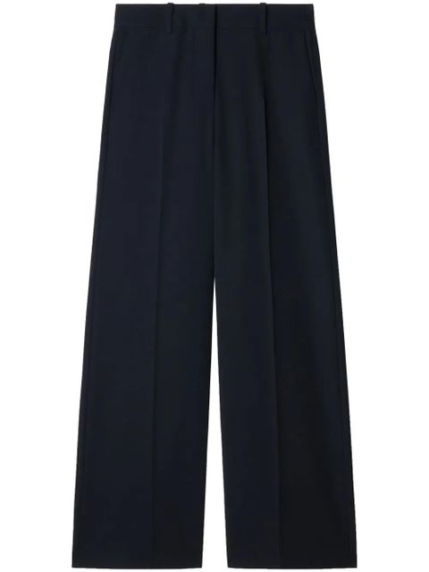 Off-White wide-leg wool trousers - Blue - zdjęcie produktu nr 1