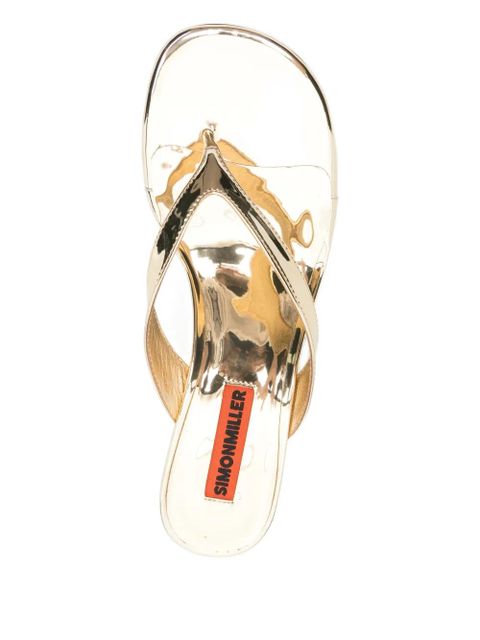 Simon Miller thong heel sandals - Gold