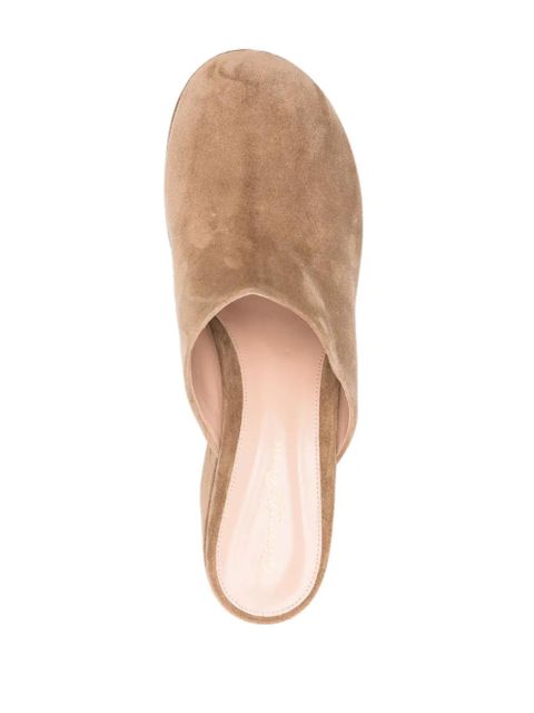 Gianvito Rossi 90mm Lyss mules - Brown