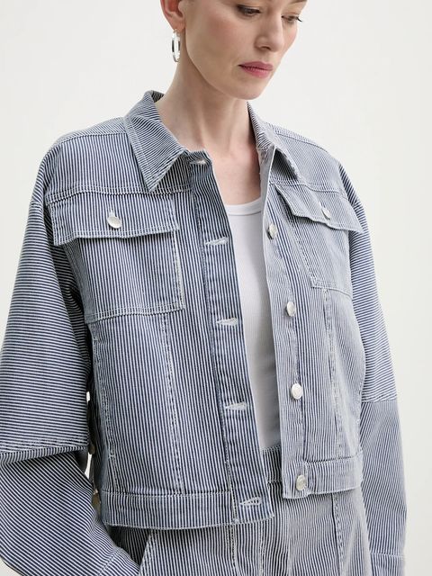 MUNTHE kurtka jeansowa bawełniana FAMKE