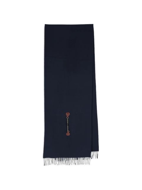 Chloé fringed chain-emebllished scarf - Blue - zdjęcie produktu nr 1