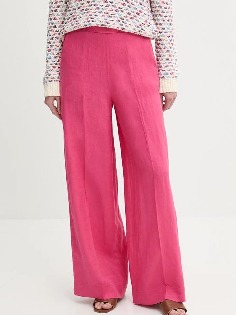 United Colors of Benetton spodnie lniane - zdjęcie produktu nr 2