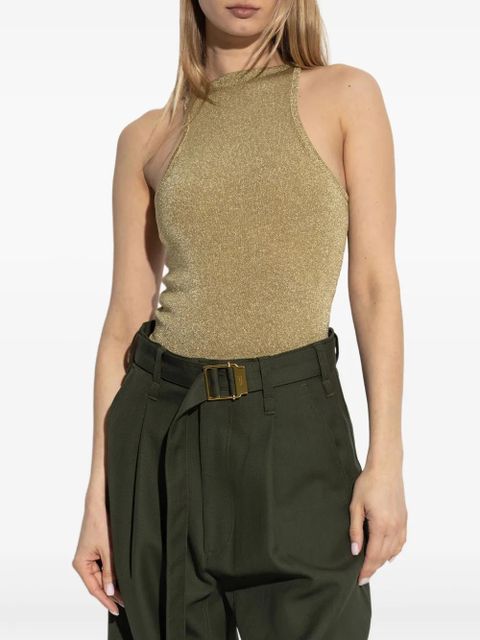 Cult Gaia metallic bodysuit - Gold
