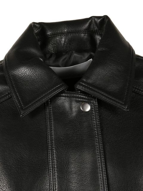 The Frankie Shop Prescott faux-leather jacket - Black