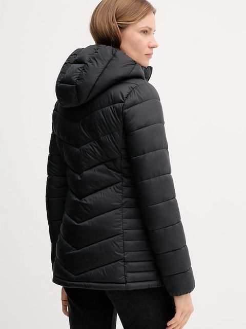 Dkny kurtka damska kolor czarny przejściowa DLEMPR20