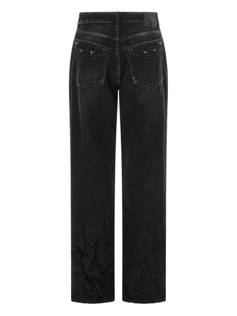 Balenciaga used-effect city jeans - Black - zdjęcie produktu nr 2
