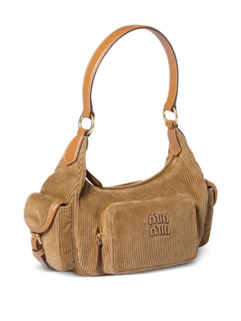 Miu Miu corduroy shoulder bag - Brown - zdjęcie produktu nr 2