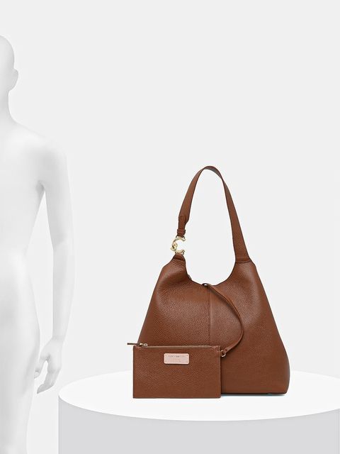 Coccinelle torebka skórzana kolor brązowy E1 SHA 11 01 01