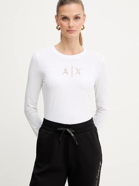 Armani Exchange longsleeve kolor biały XW001365 AF16294 - zdjęcie produktu nr 1