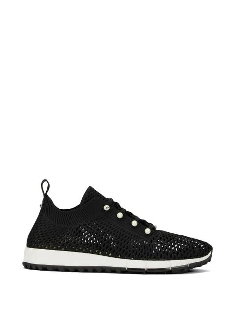 Jimmy Choo pearl-embellished knit sneakers - Black - zdjęcie produktu nr 1