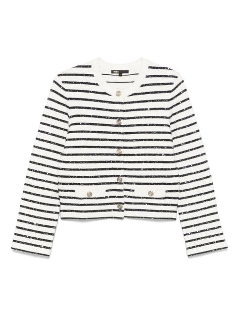 Maje striped cardigan - White - zdjęcie produktu nr 1