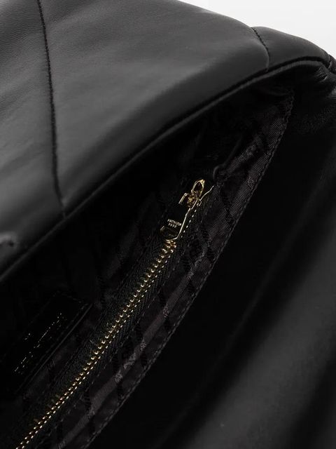 Patrizia Pepe torebka skórzana kolor czarny 8B0195 L006