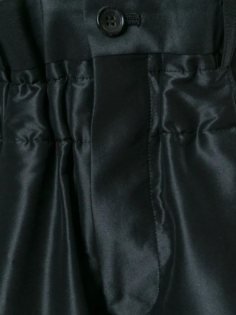 Comme Des Garçons cropped pleated trousers - Black