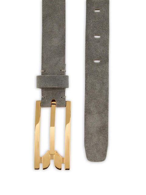 Victoria Beckham Dorian pin-buckle belt - Grey - zdjęcie produktu nr 2