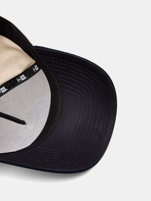 New Era czapka z daszkiem bawełniana PATCH SUEDE E-FRAME