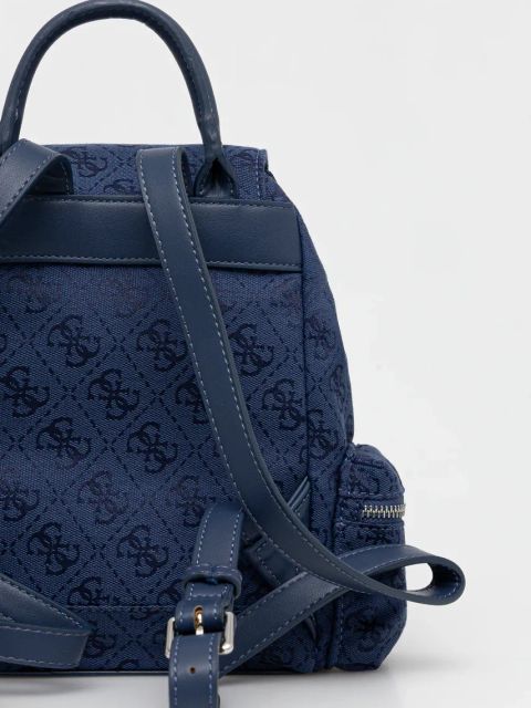 Guess plecak damski kolor granatowy mały wzorzysty V5GZ05 WH492